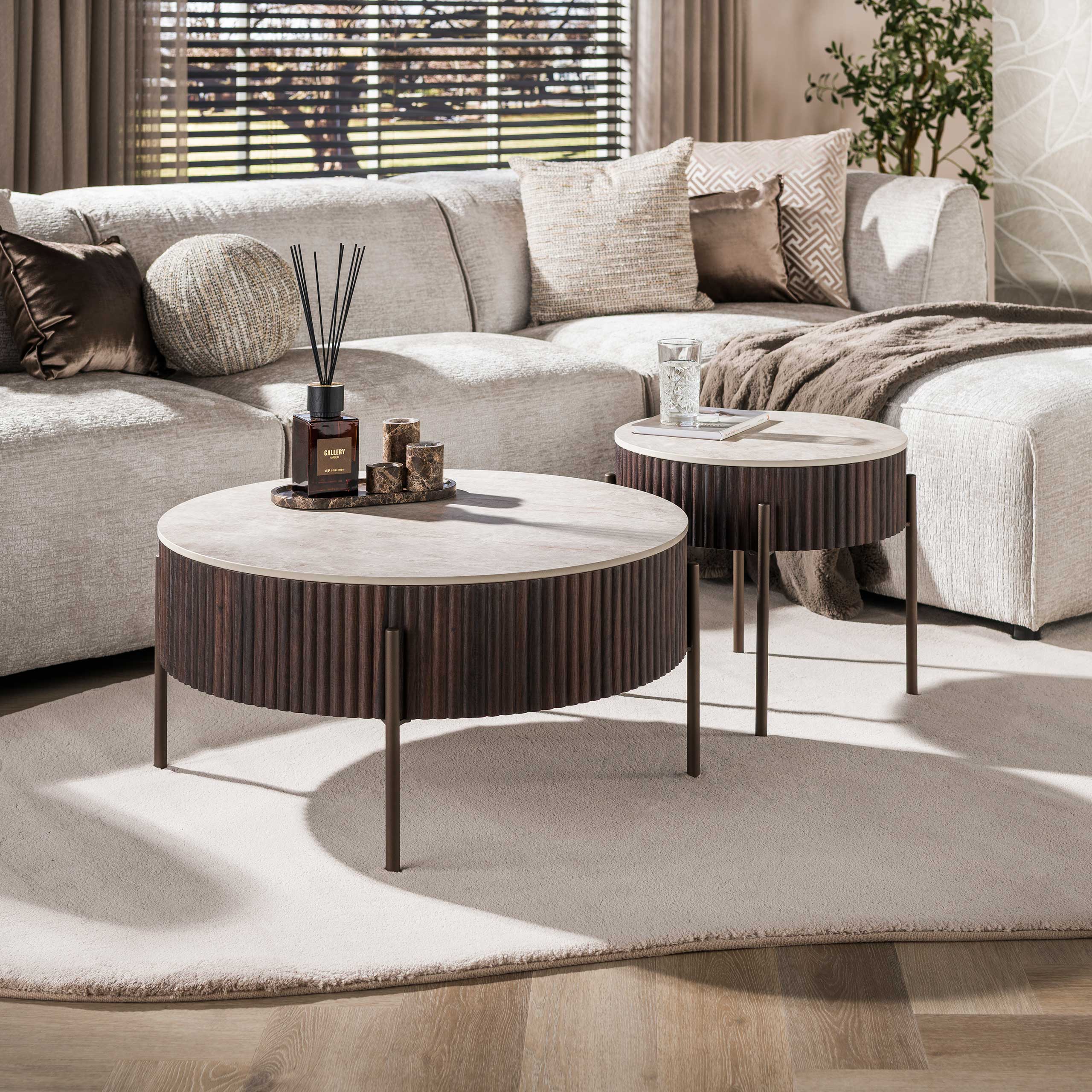 Couchtisch Randers Rund – 2er-Set – Ambiente