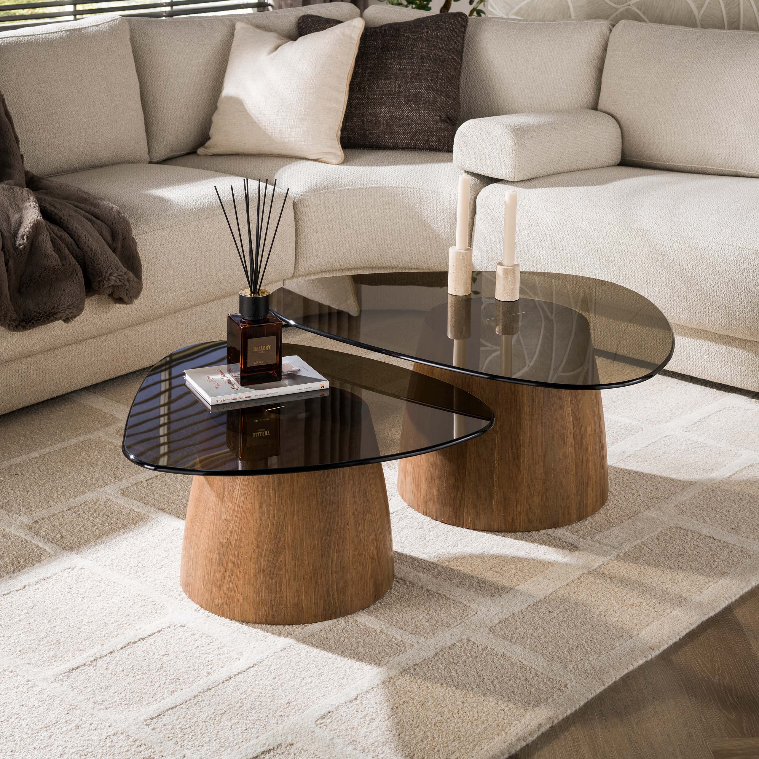 Couchtisch Gransee dreieckig – 2er-Set – Ambiente