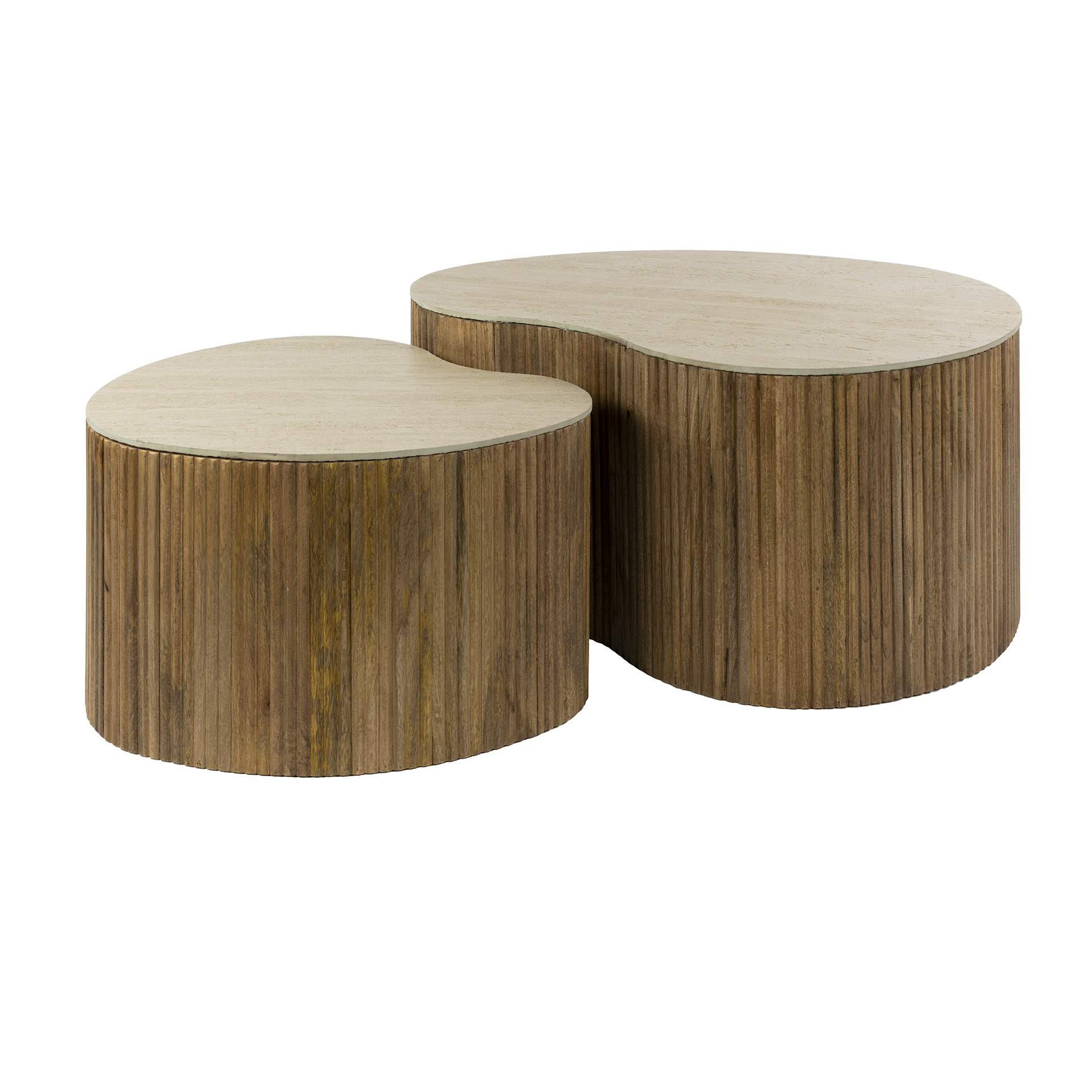 Couchtisch Stubbekøbing nierenförmig – 2er-Set – Originalansicht 9