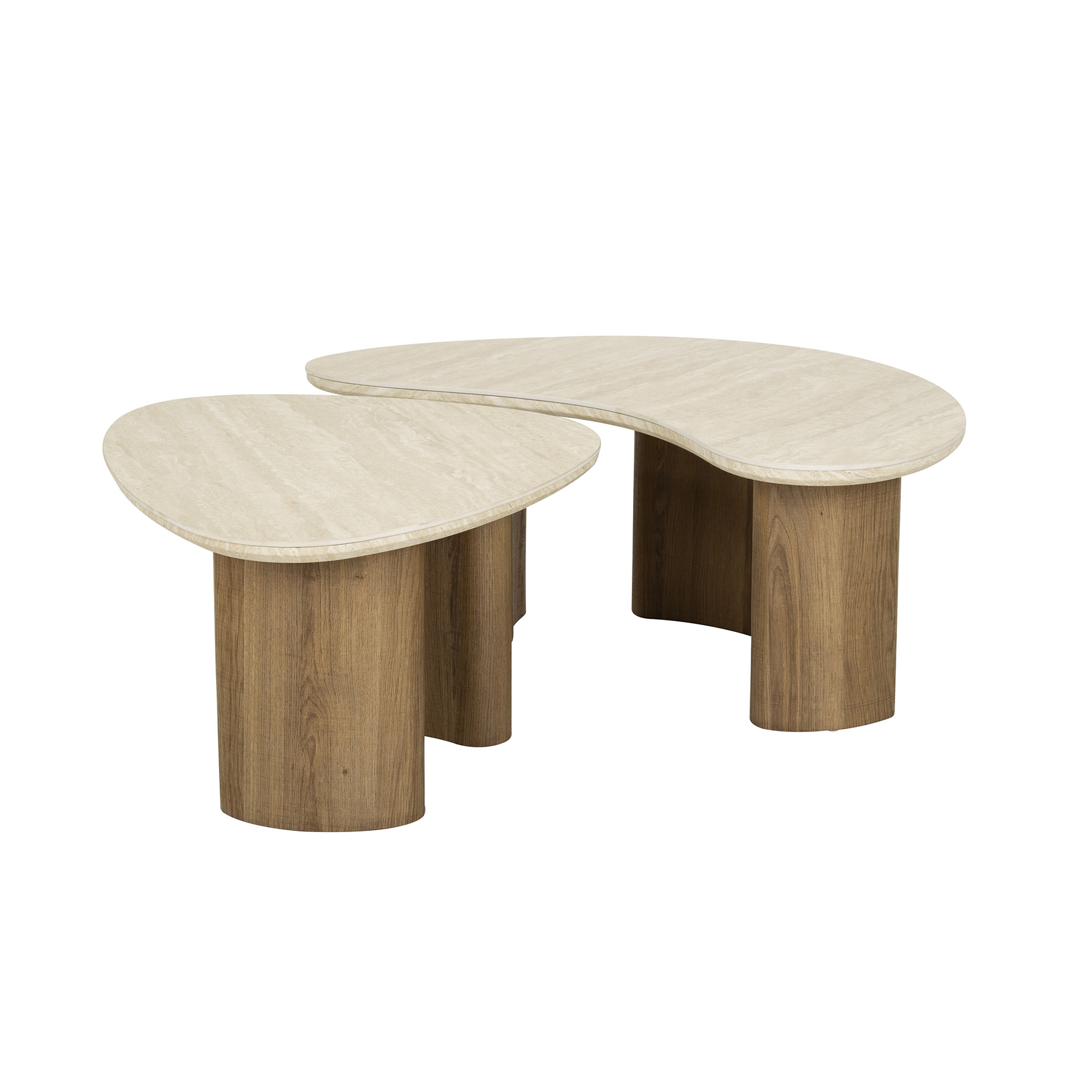 Couchtisch Poel organisch – 2er-Set – Originalansicht 9