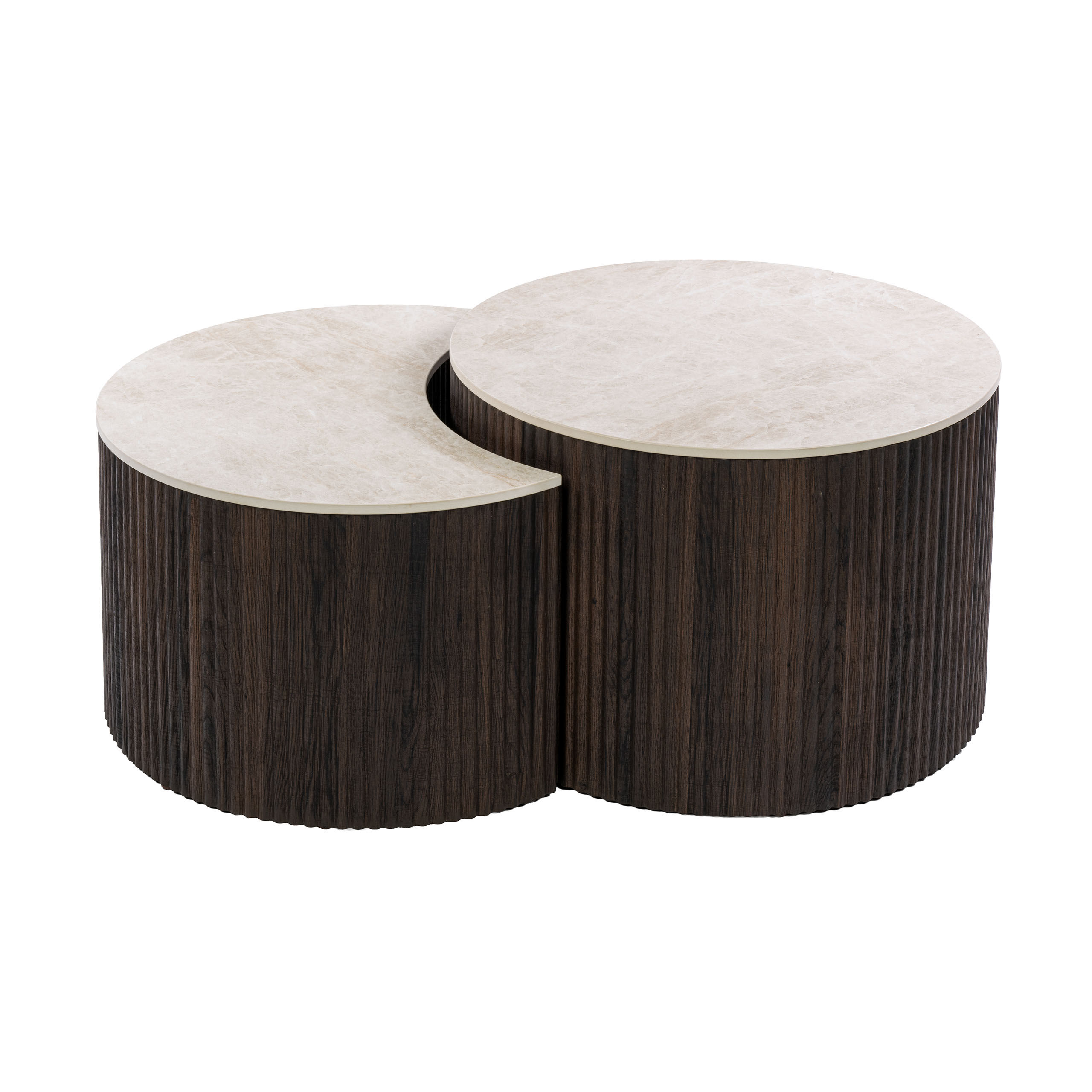 Couchtisch Randers halb rund – 2er-Set – Originalansicht 9
