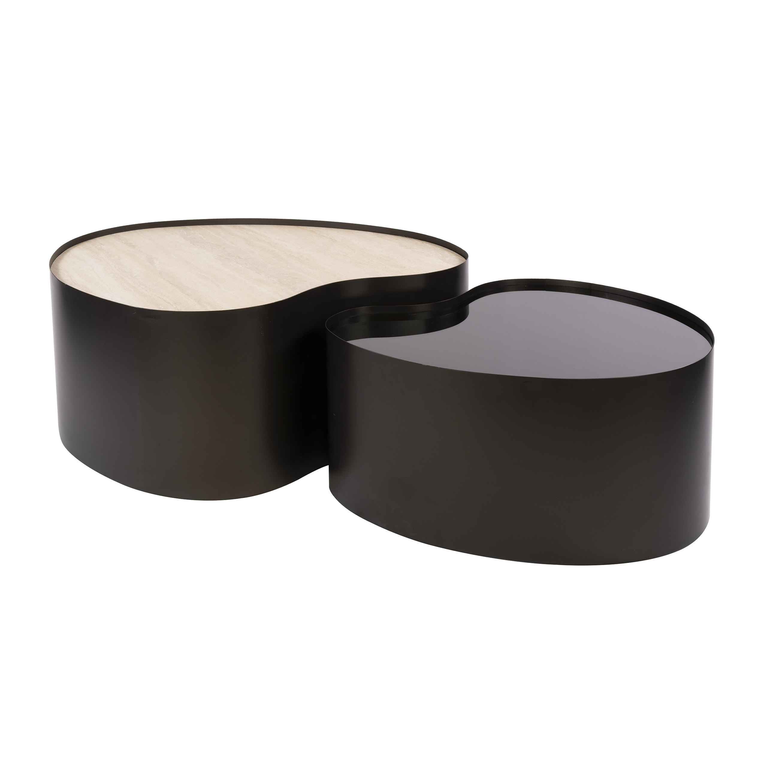 Couchtisch organisch metal – 2er-Set – Originalansicht 9