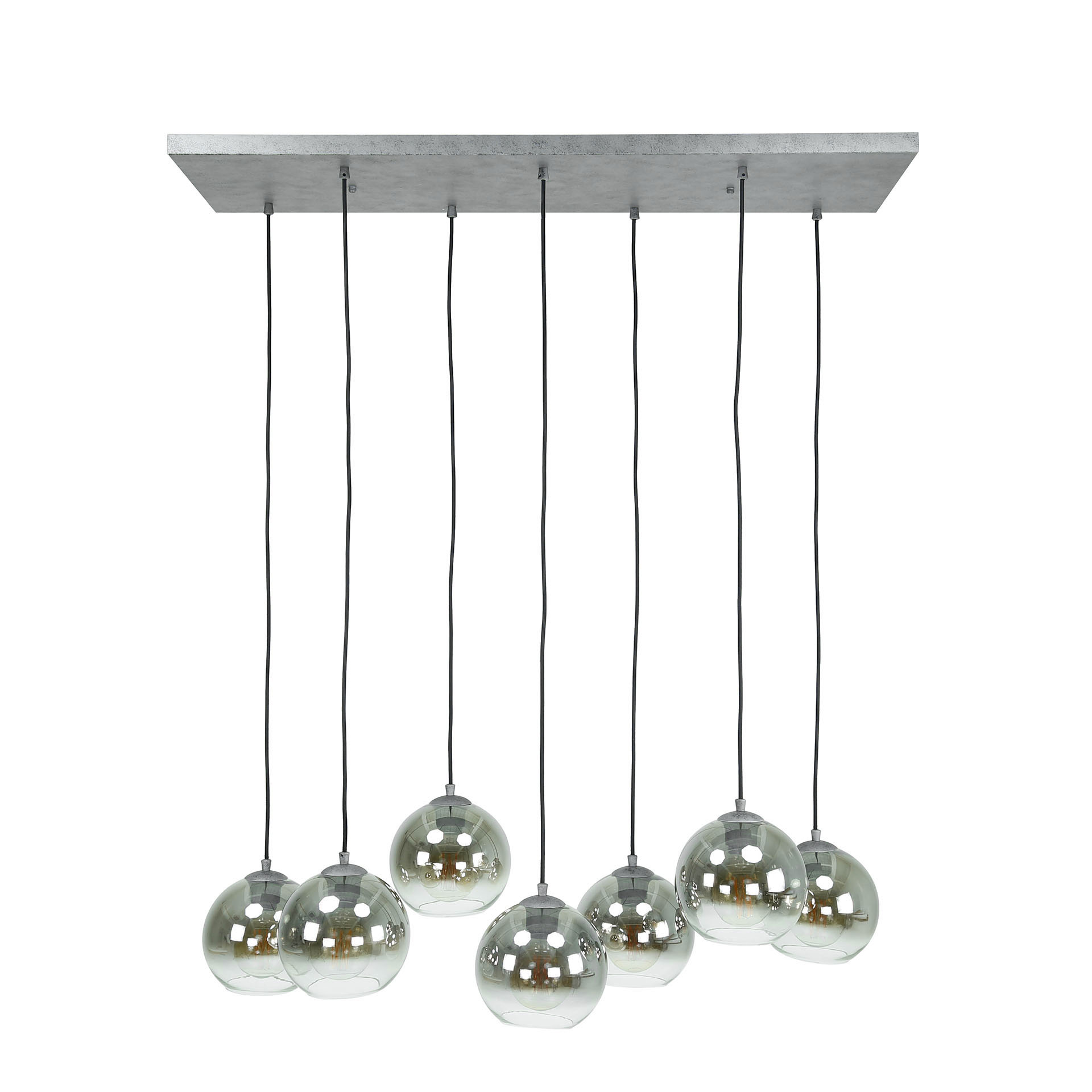 Pendelleuchte Opal Shaded 4+3-Fassungen – Originalansicht 9
