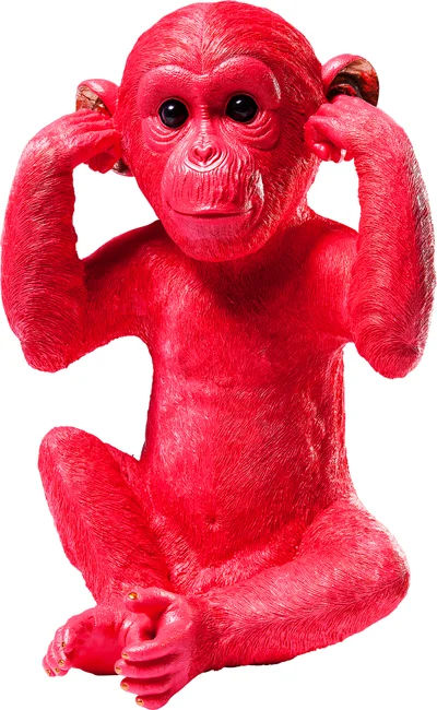 Spardose Affe Ohrenzu Rot