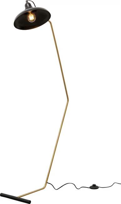 Stehleuchte Gelenkbogen Schwarz 130 cm