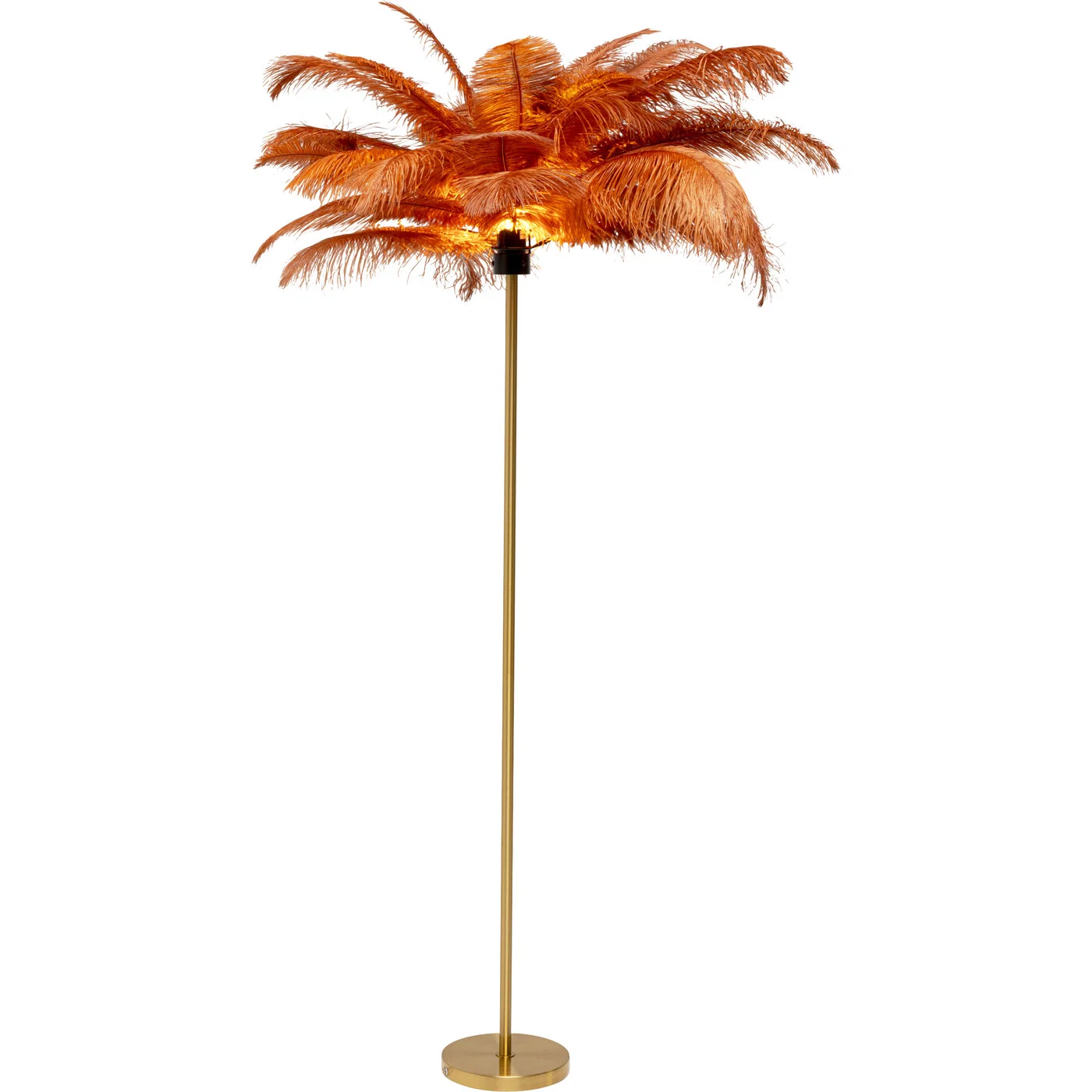 Stehleuchte Federpalme Rostrot 165 cm