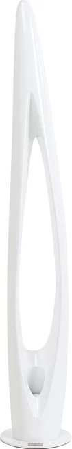 Stehleuchte Flammenform Weiß 132 cm