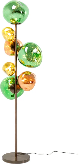 Stehleuchte Glasblase Bunt 168 cm