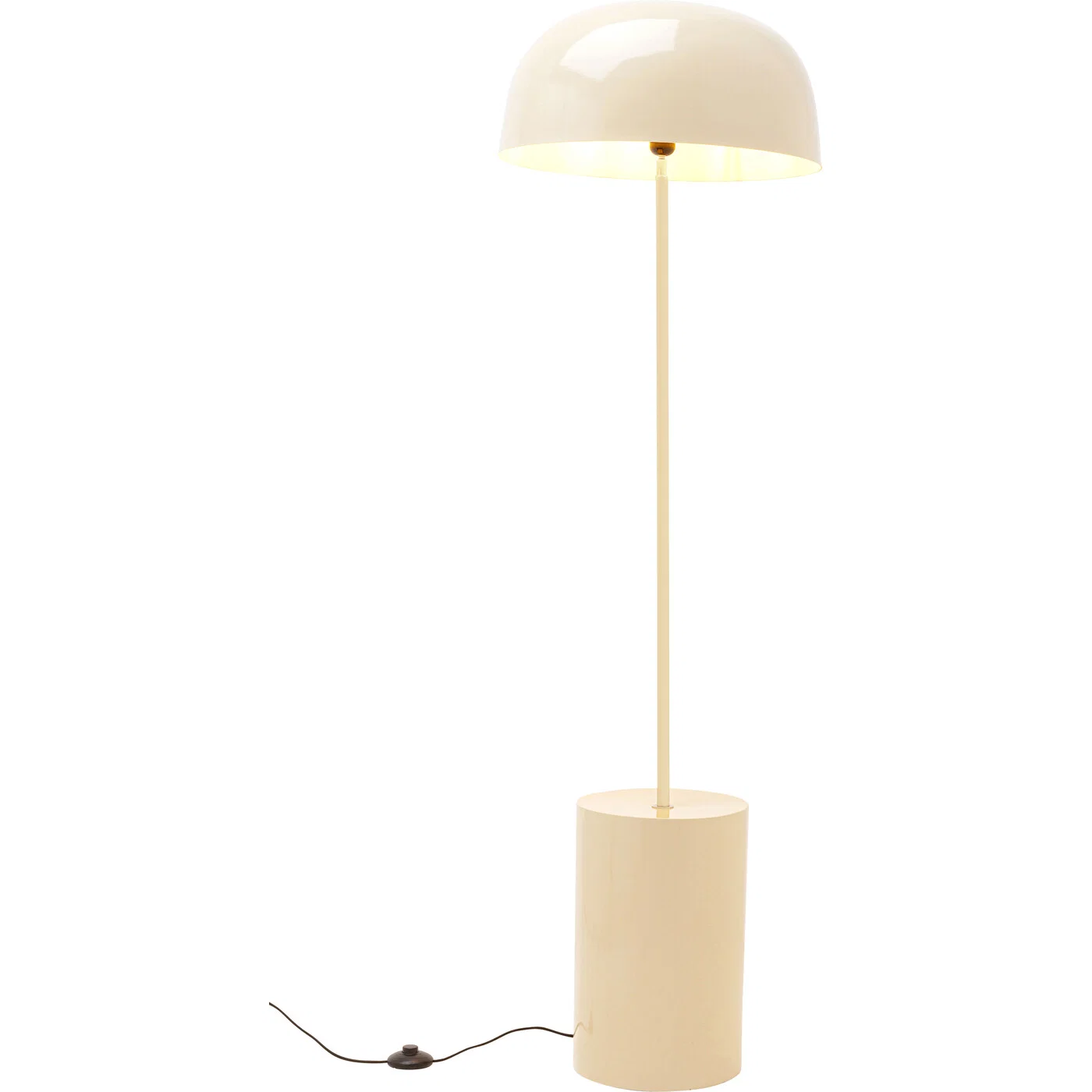 Stehleuchte Rundschirm Ecru 160 cm