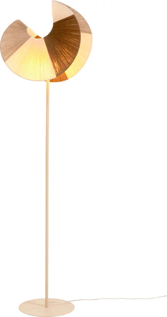 Stehleuchte Lichtfächer Beige 160 cm