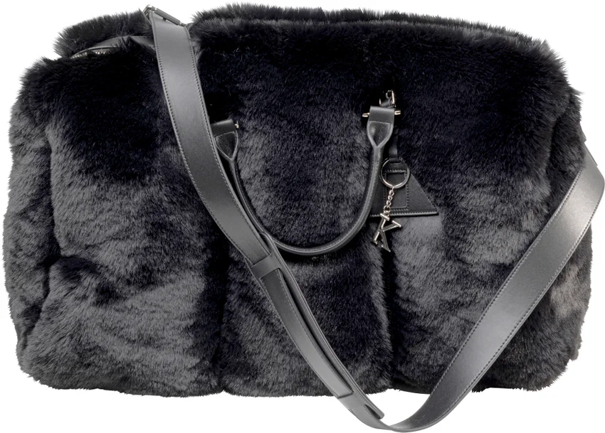 Tasche Kuschelfell Schwarz