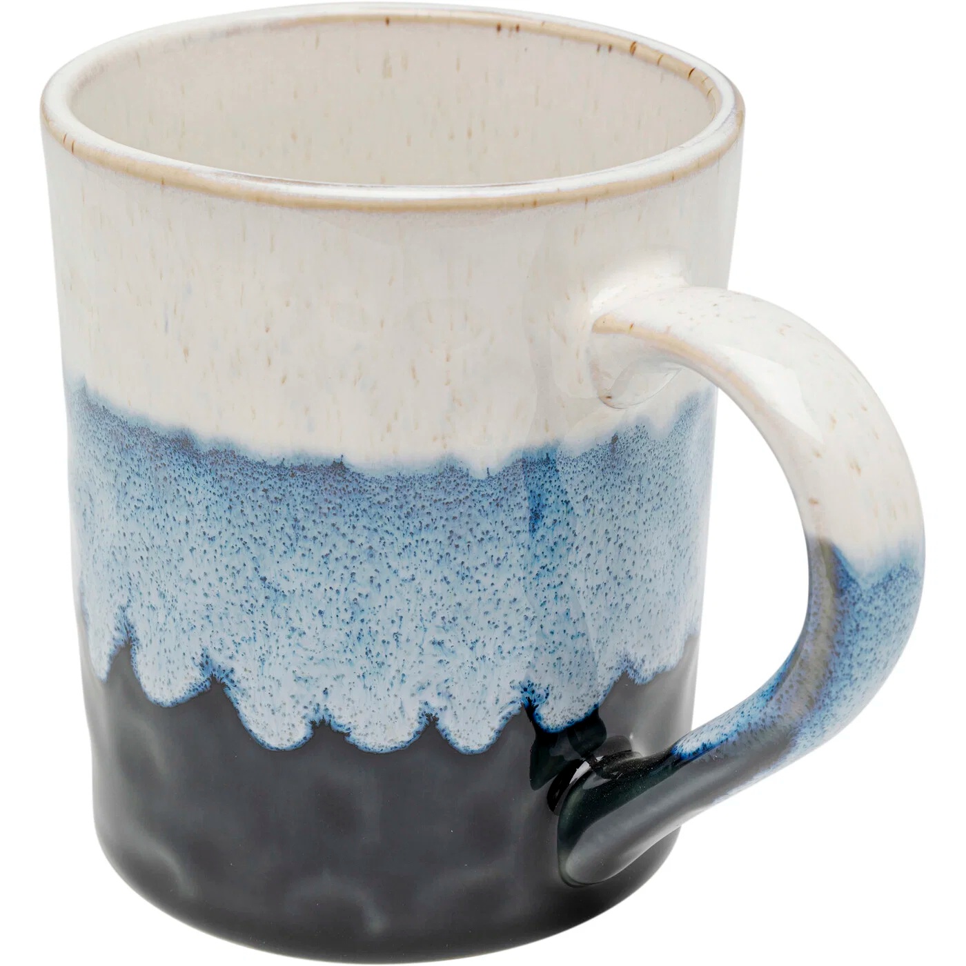 Tasse Farbglasur Blau – 12er-Set