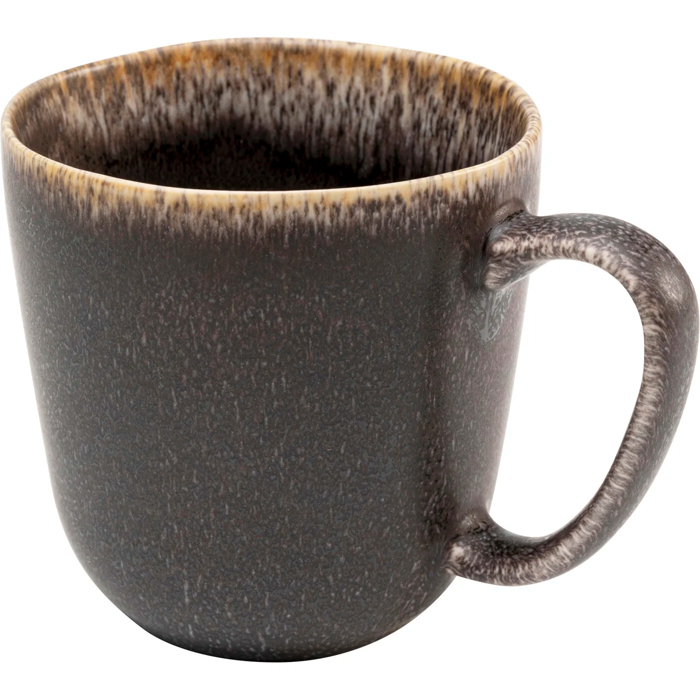 Tasse Glasurrand Braun – 12er-Set
