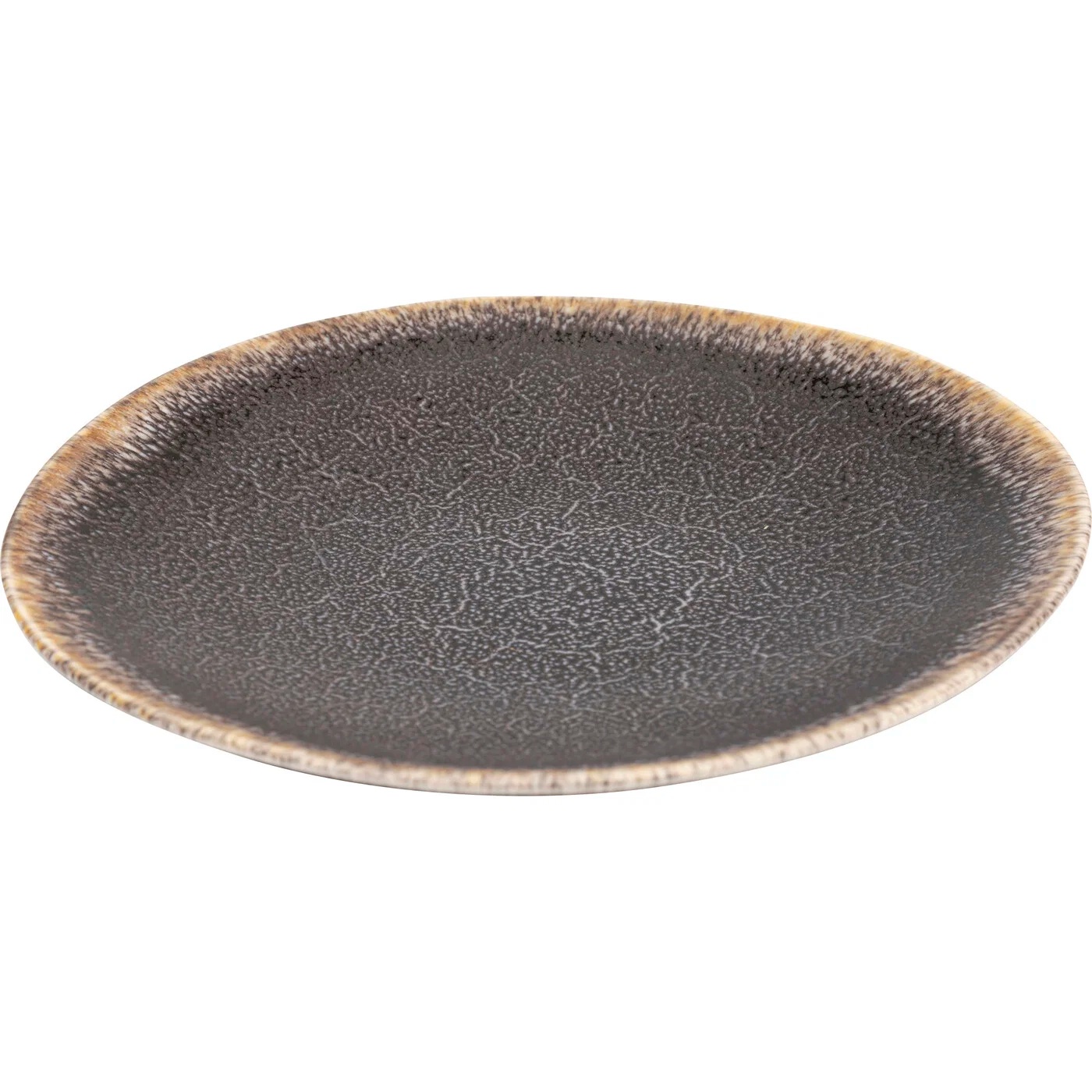 Teller Glasurrand Braun Ø26 cm – 12er-Set