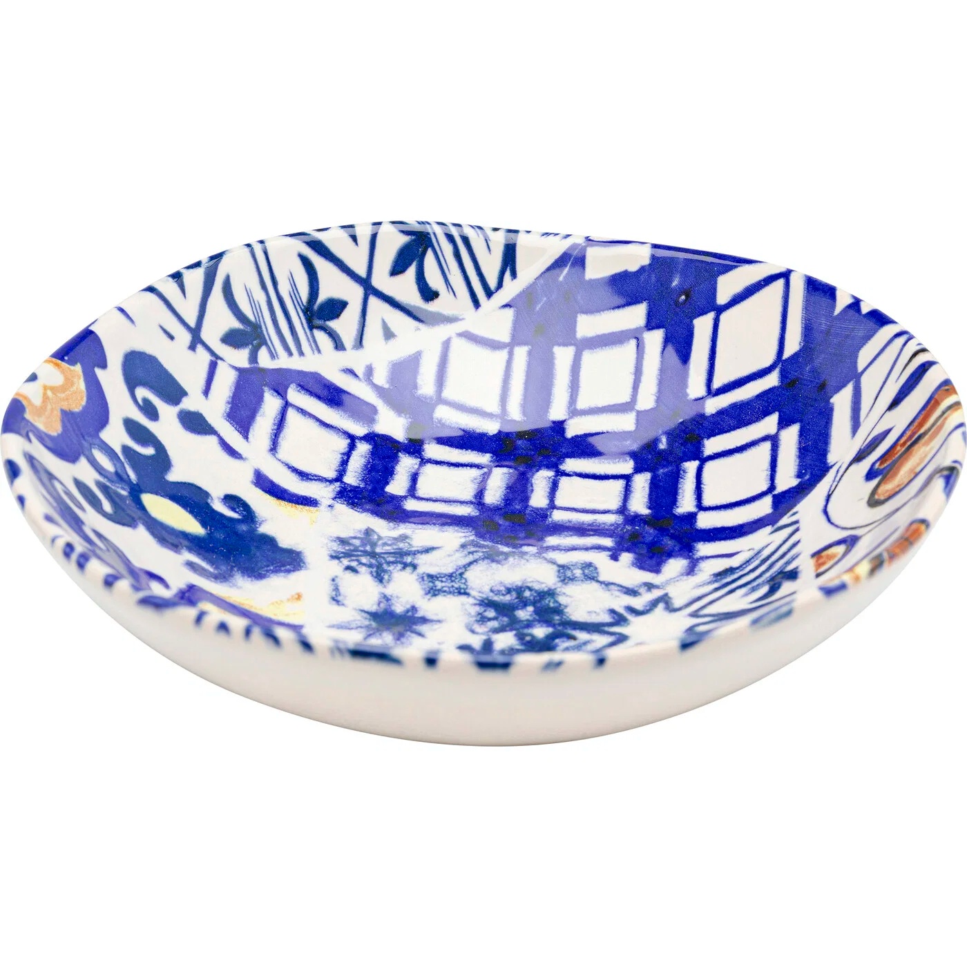 Teller Tief Blaumosaik Ø21 cm – 16er-Set