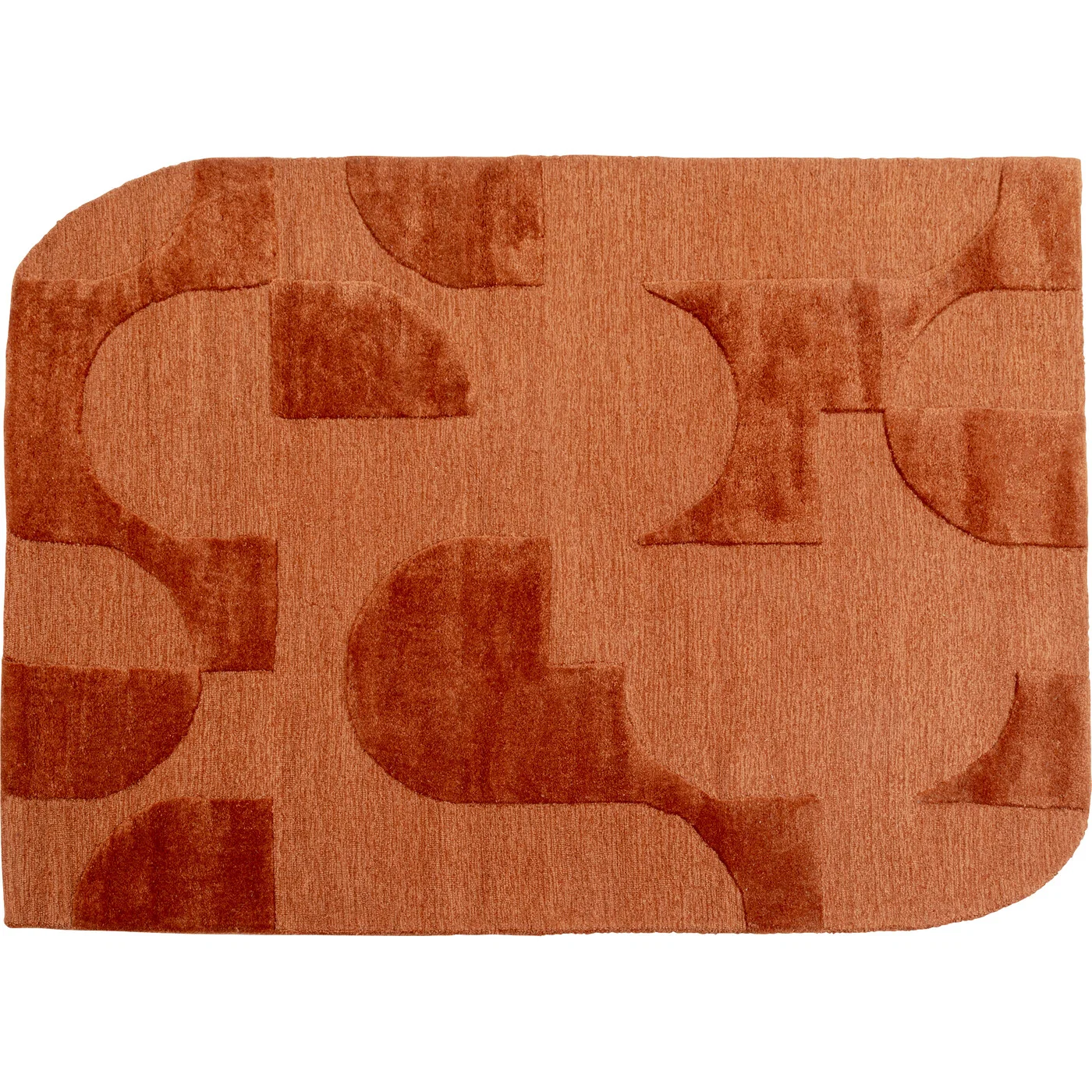 Teppich Bogenfluss Orange 170 × 240 cm