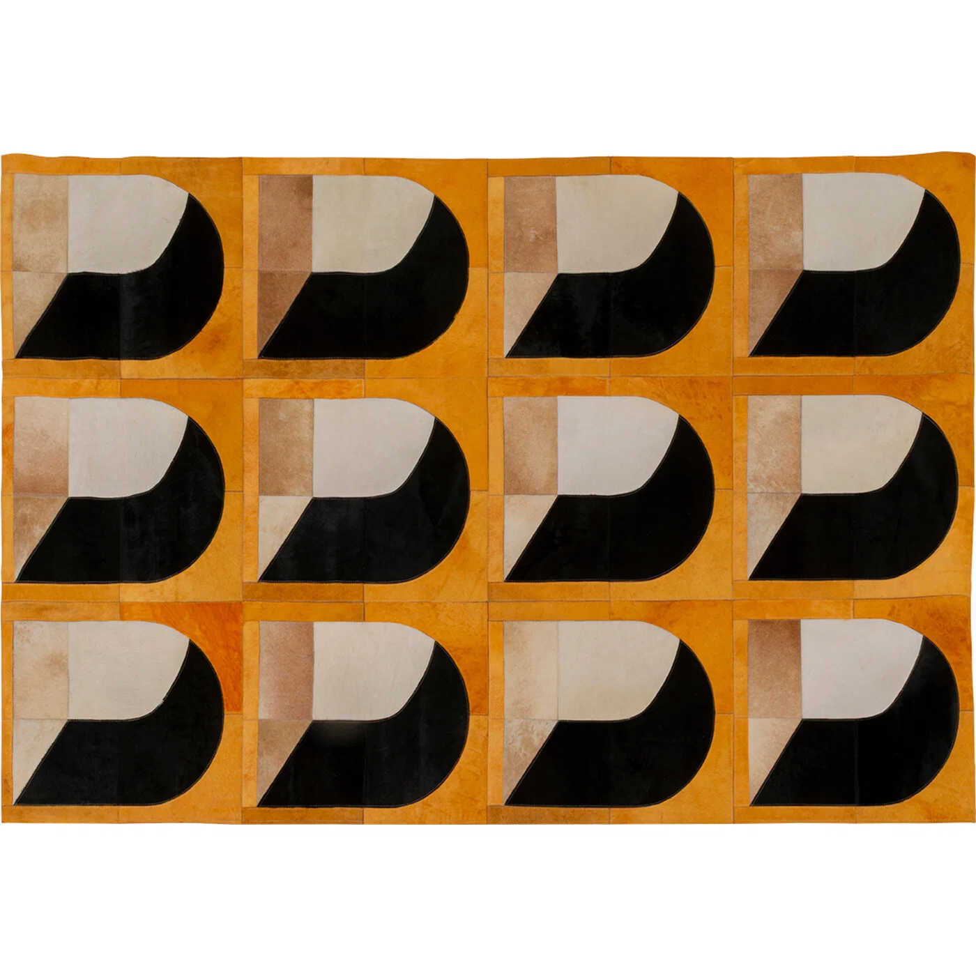 Teppich Bogenform 170 × 240 cm