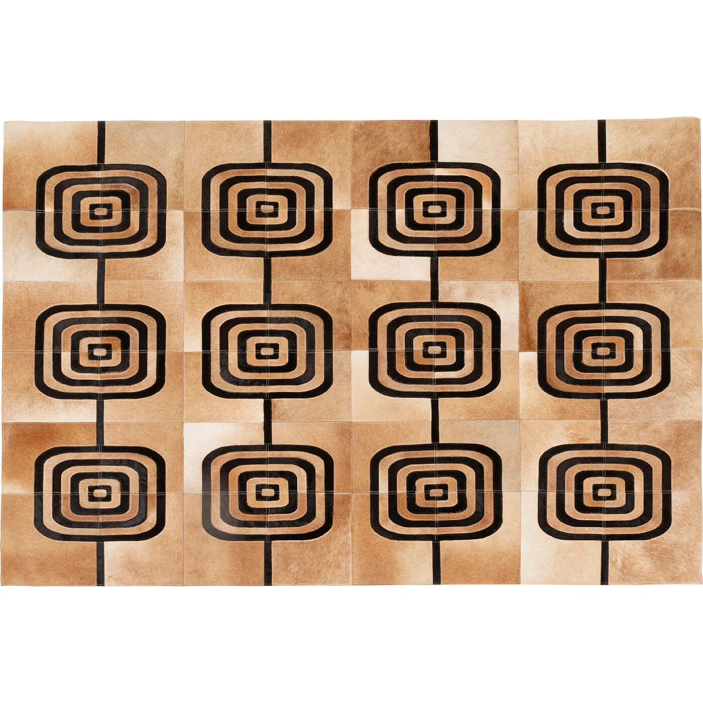 Teppich Spiralkunst 170 × 240 cm