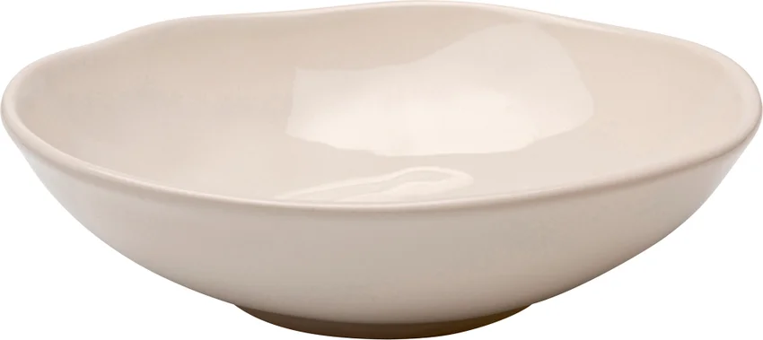 Tiefer Teller Naturform Creme Ø22 cm – 12er-Set