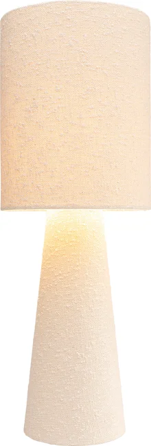 Tischleuchte Textillicht Beige 60 cm