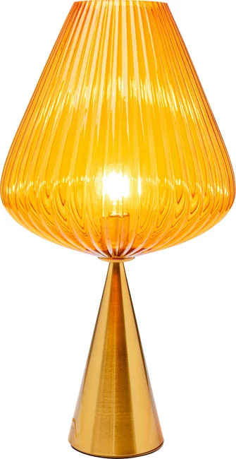 Tischleuchte Doppelschirm Orange 66 cm