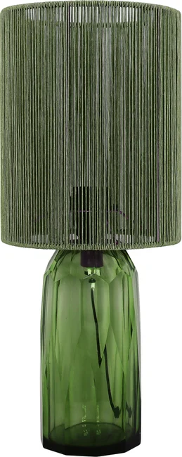 Tischleuchte Formglas Grün 42 cm