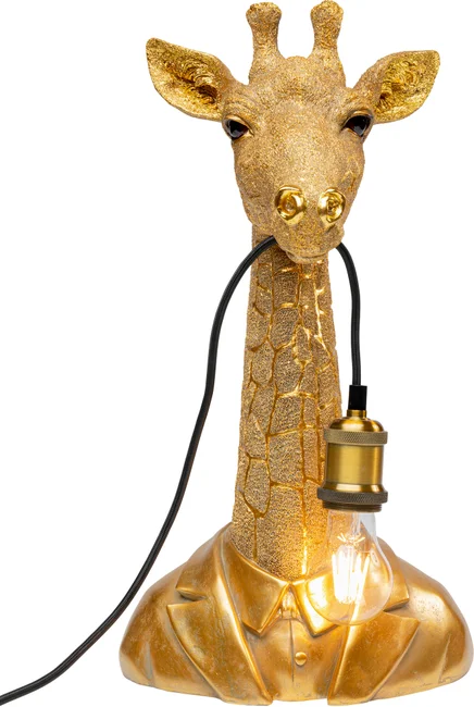 Tischleuchte Giraffenfigur Gold 50 cm