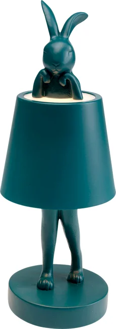 Tischleuchte Hasenfigur LED Petrol 29 cm