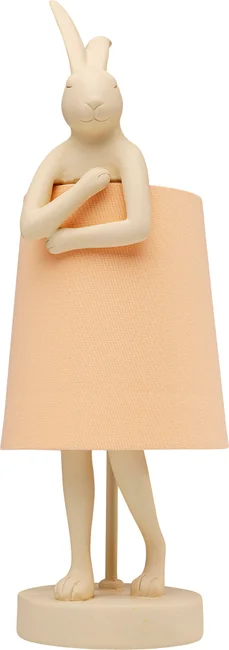 Tischleuchte Hasenfigur Peach 50 cm