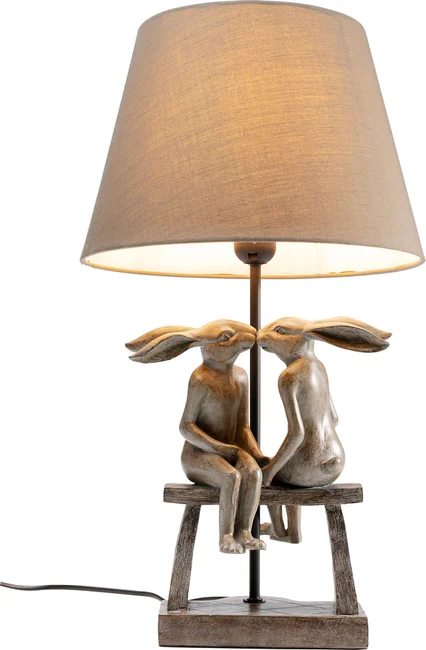 Tischleuchte Hasenpaar 53 cm