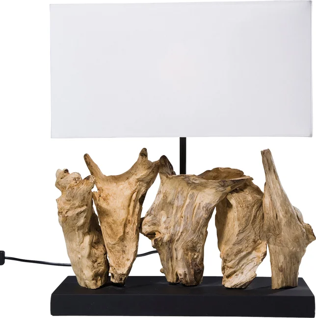 Tischleuchte Holzsteg 43 cm