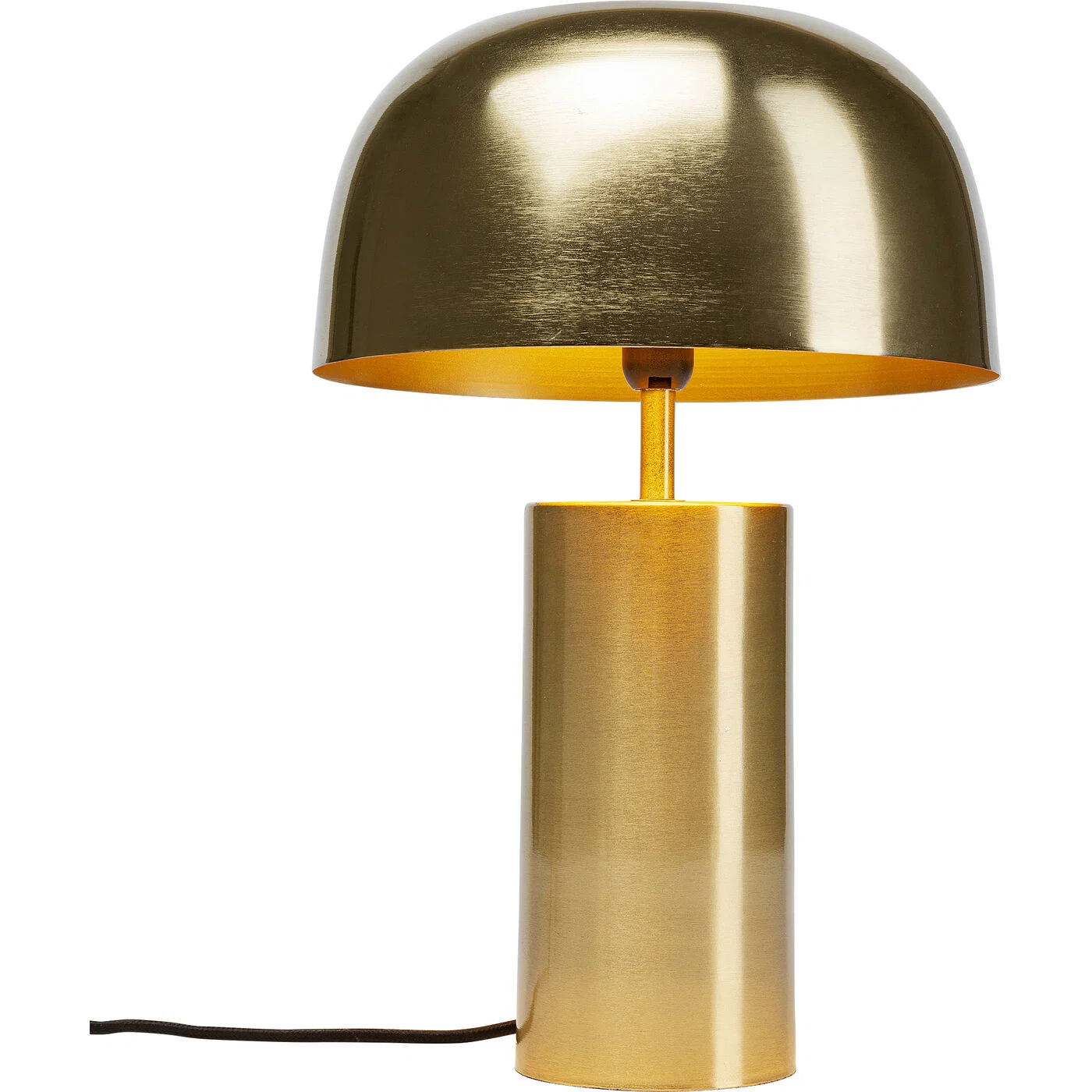 Tischleuchte Rundschirm Gold