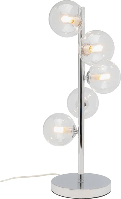 Tischleuchte Kugeltreppe Chrom 54 cm