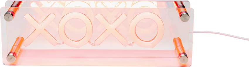 Tischleuchte LED Schrift XOXO
