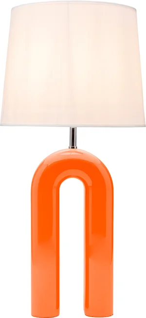 Tischleuchte Lichtbogen Orange 53 cm