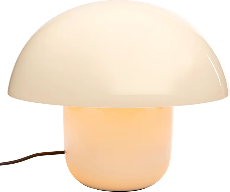 Tischleuchte Pilzform Ecru 27 cm