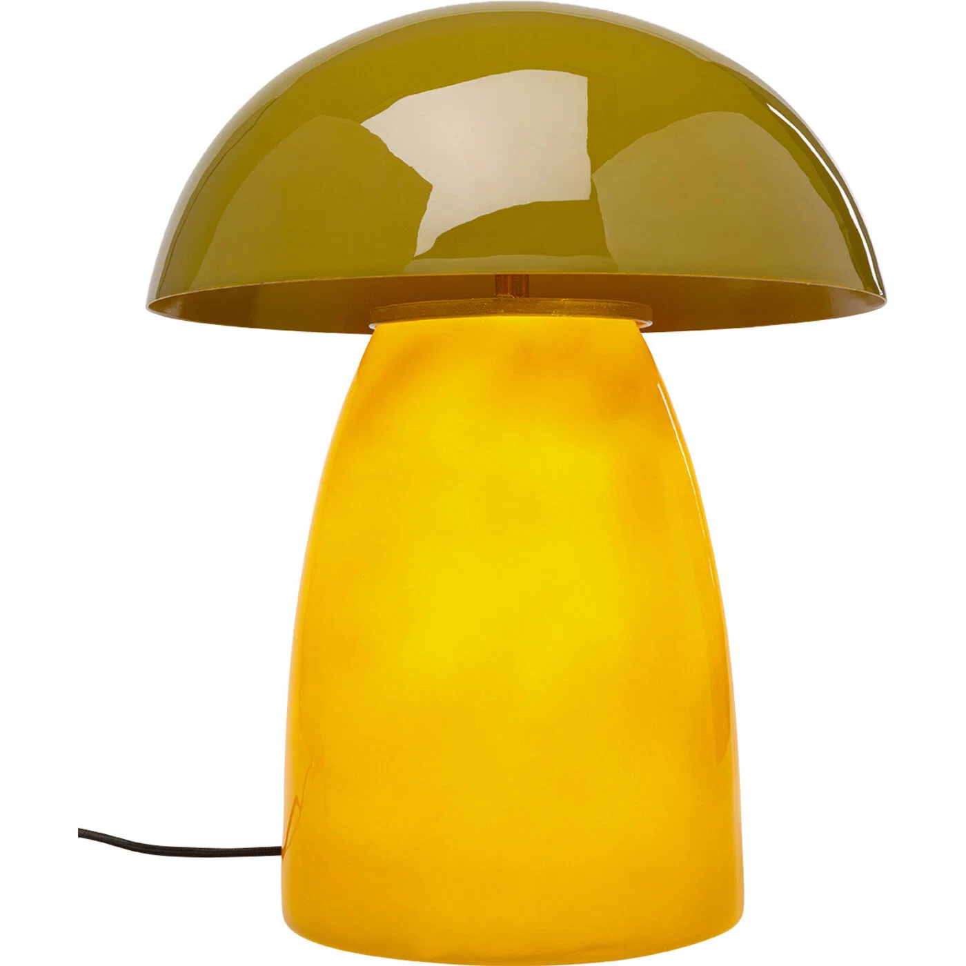Tischleuchte Pilzschirm Grün 37 cm