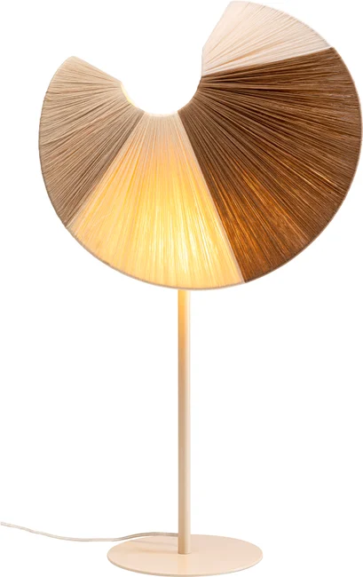 Tischleuchte Lichtfächer Beige 72 cm