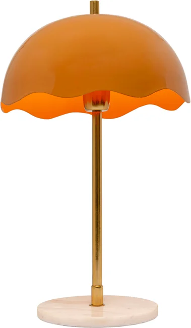 Tischleuchte Schirmkegel Orange 50 cm
