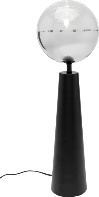 Tischleuchte Spiegelkugel Schwarz 64 cm