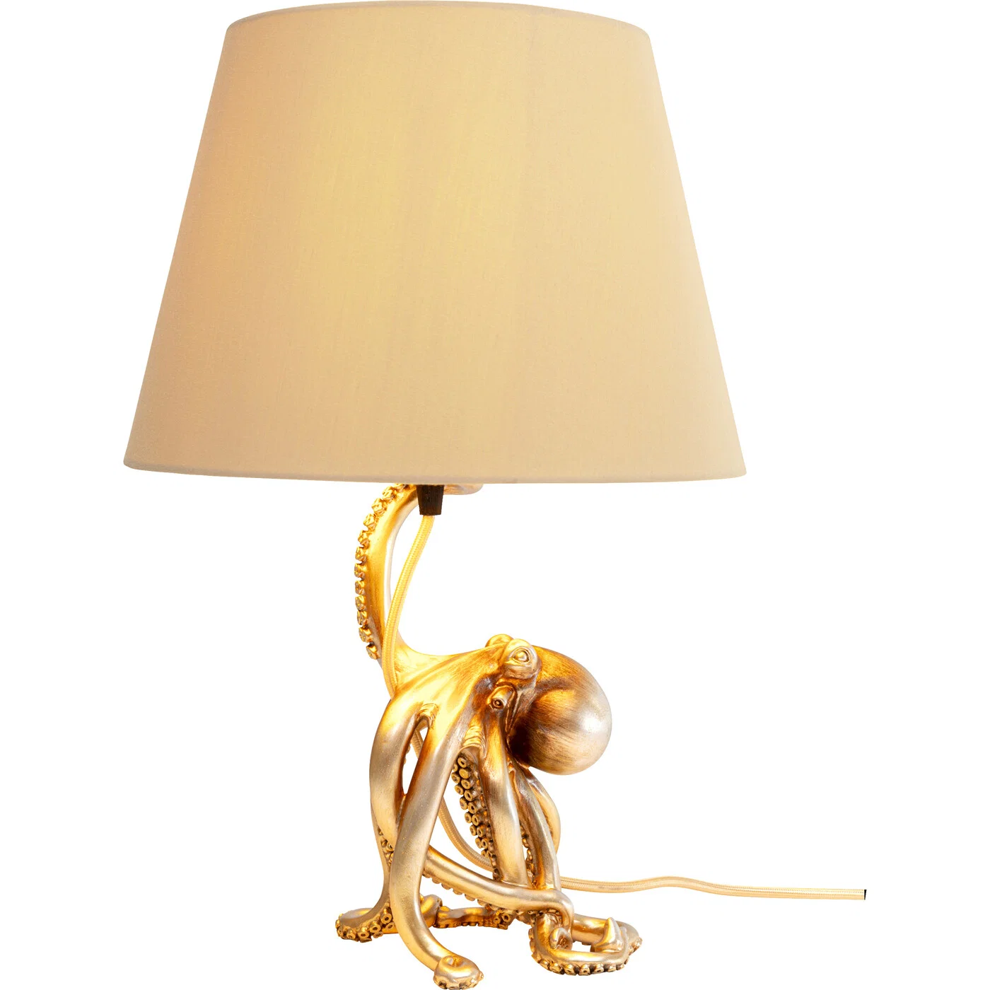 Tischleuchte Tintenfisch Gold 43 cm
