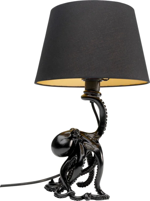 Tischleuchte Tintenfisch Schwarz 43 cm