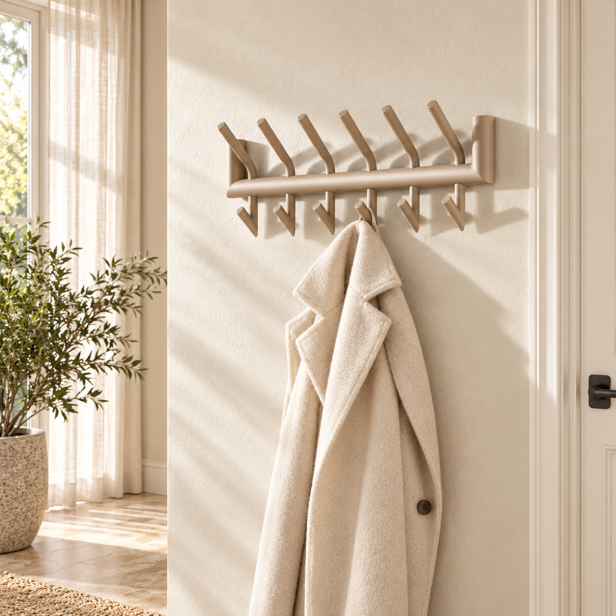 Garderobe Linus 2x6 Haken