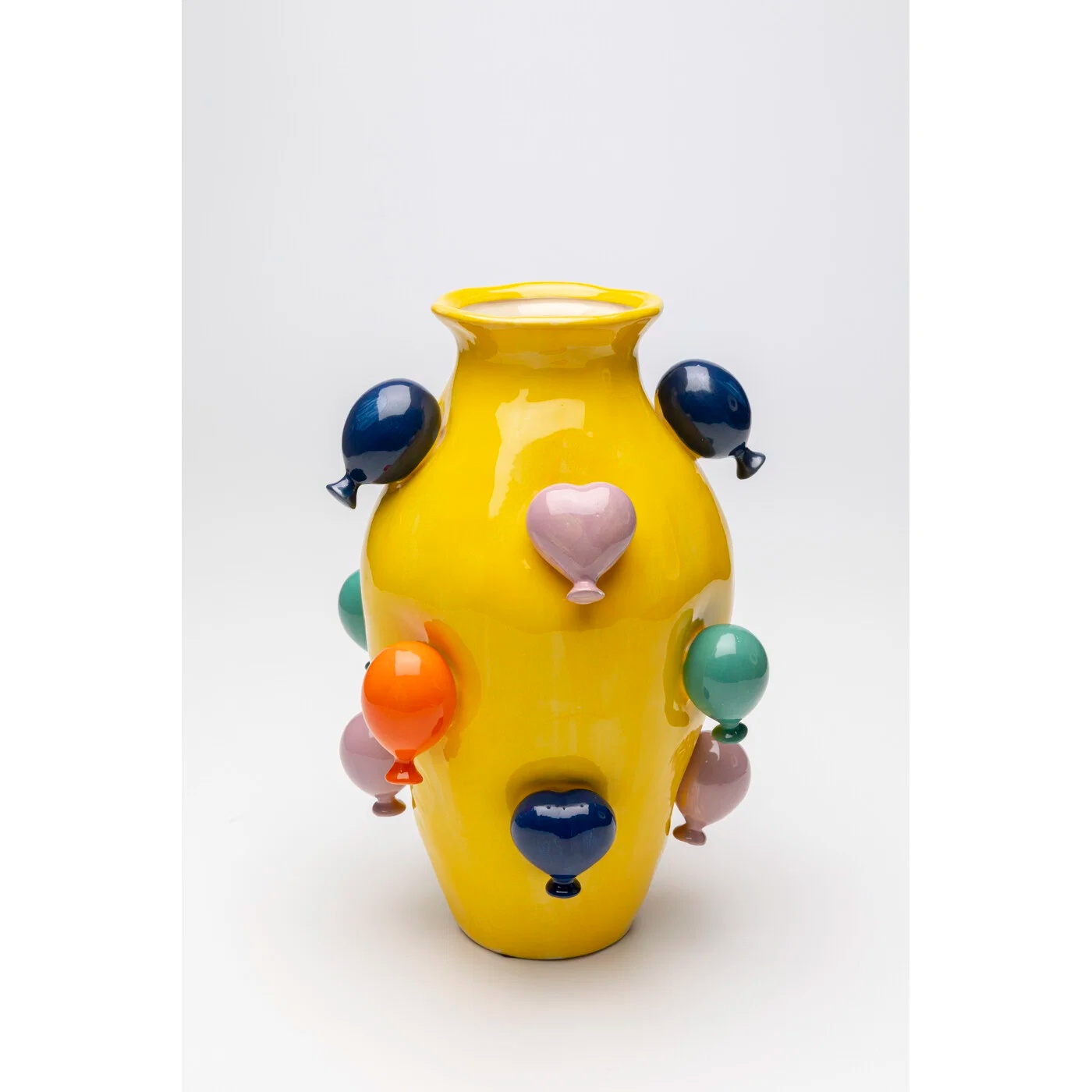 Vase Ballonrelief Gelb 36 cm