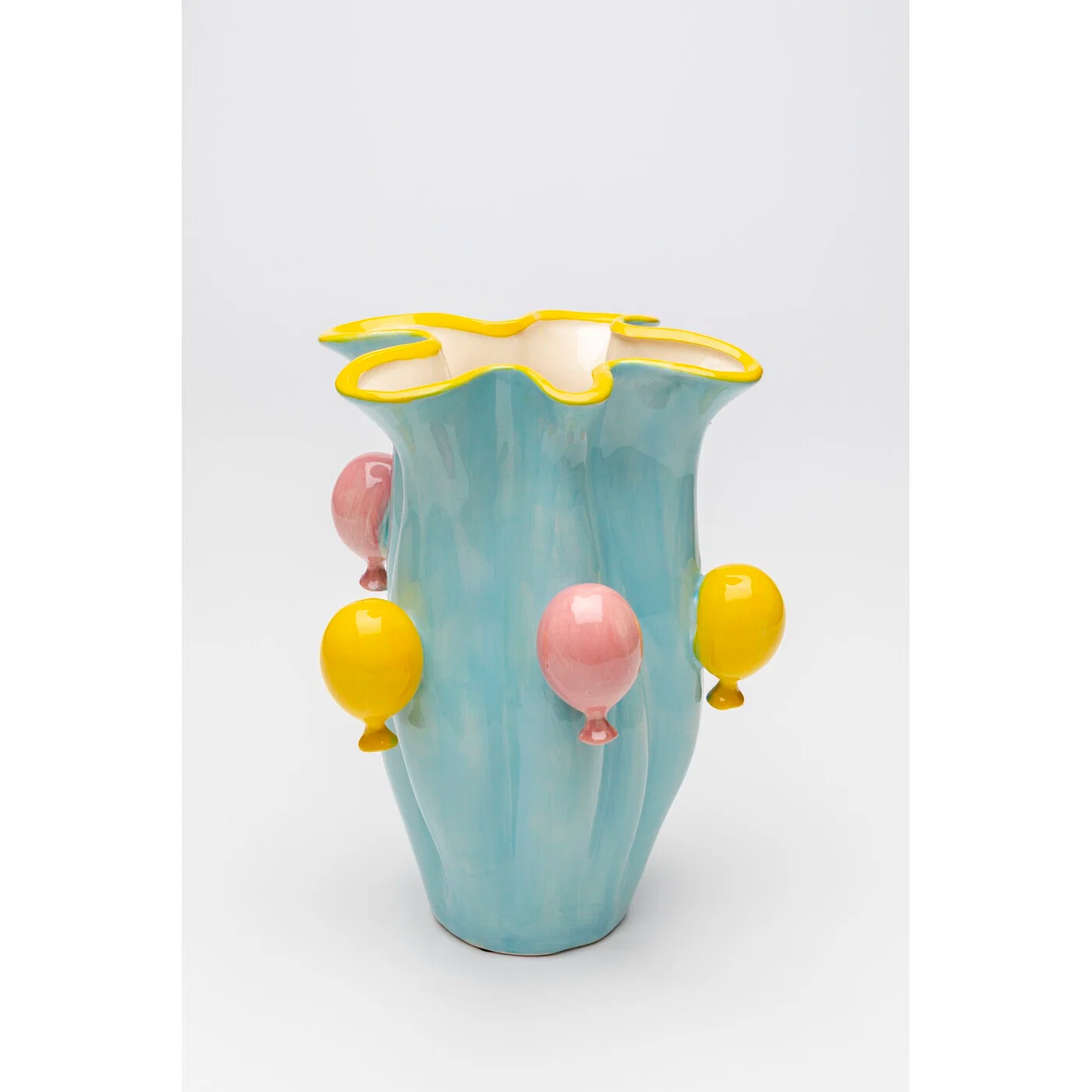 Vase Ballonrelief Türkis 30 cm