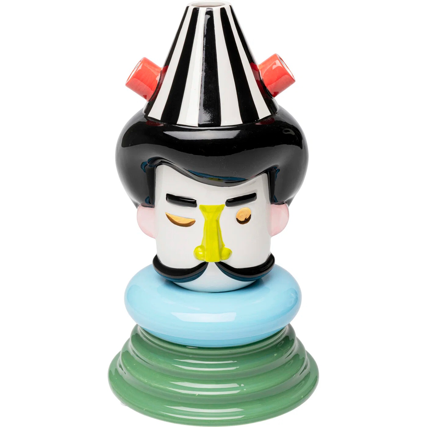 Vase Buntes Gesicht 36 cm