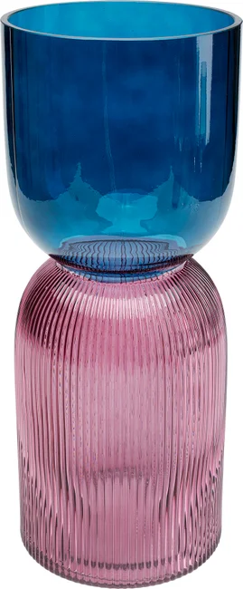 Vase Farbduett Blau-Lila 40 cm