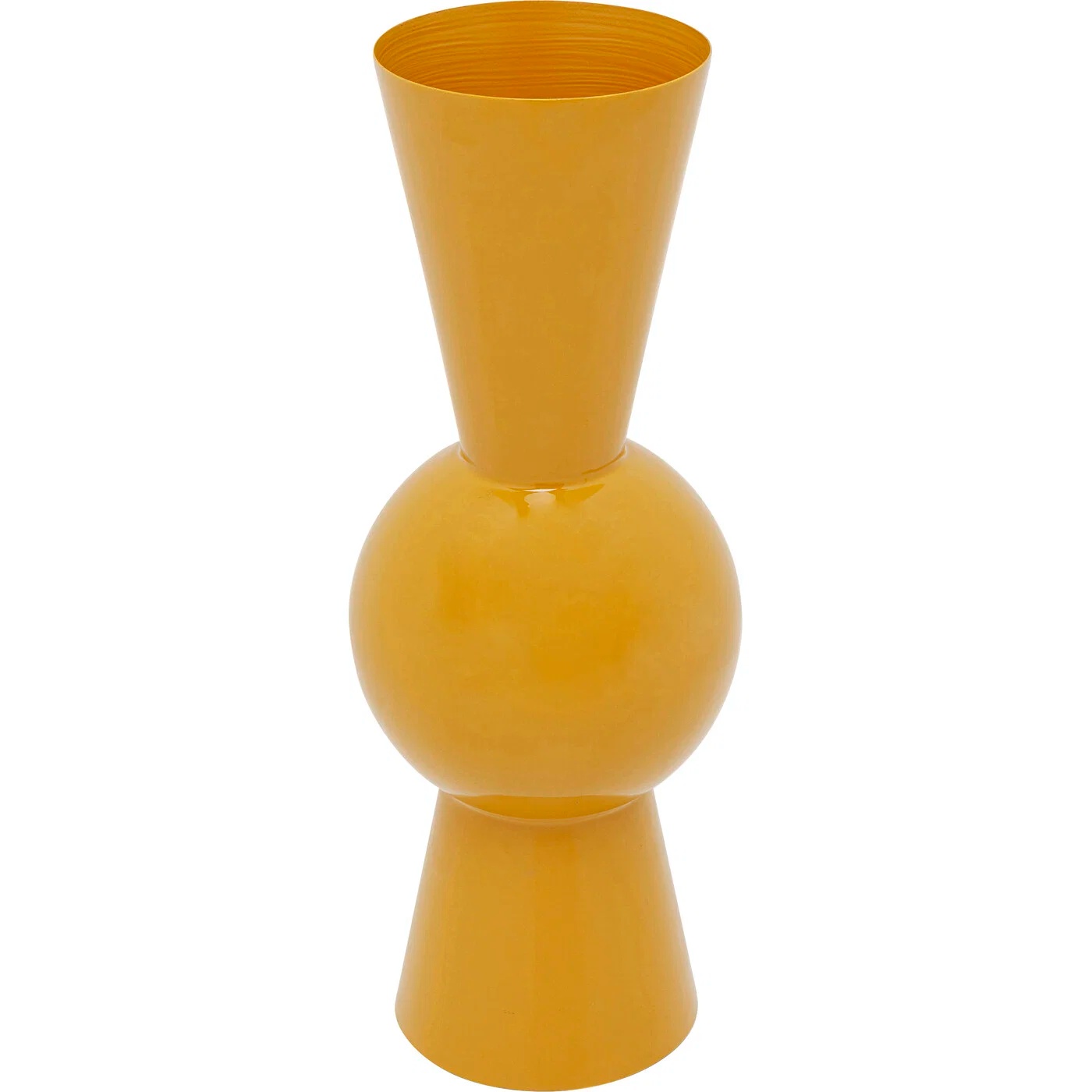 Vase Geometrisch in Gelb 55 cm