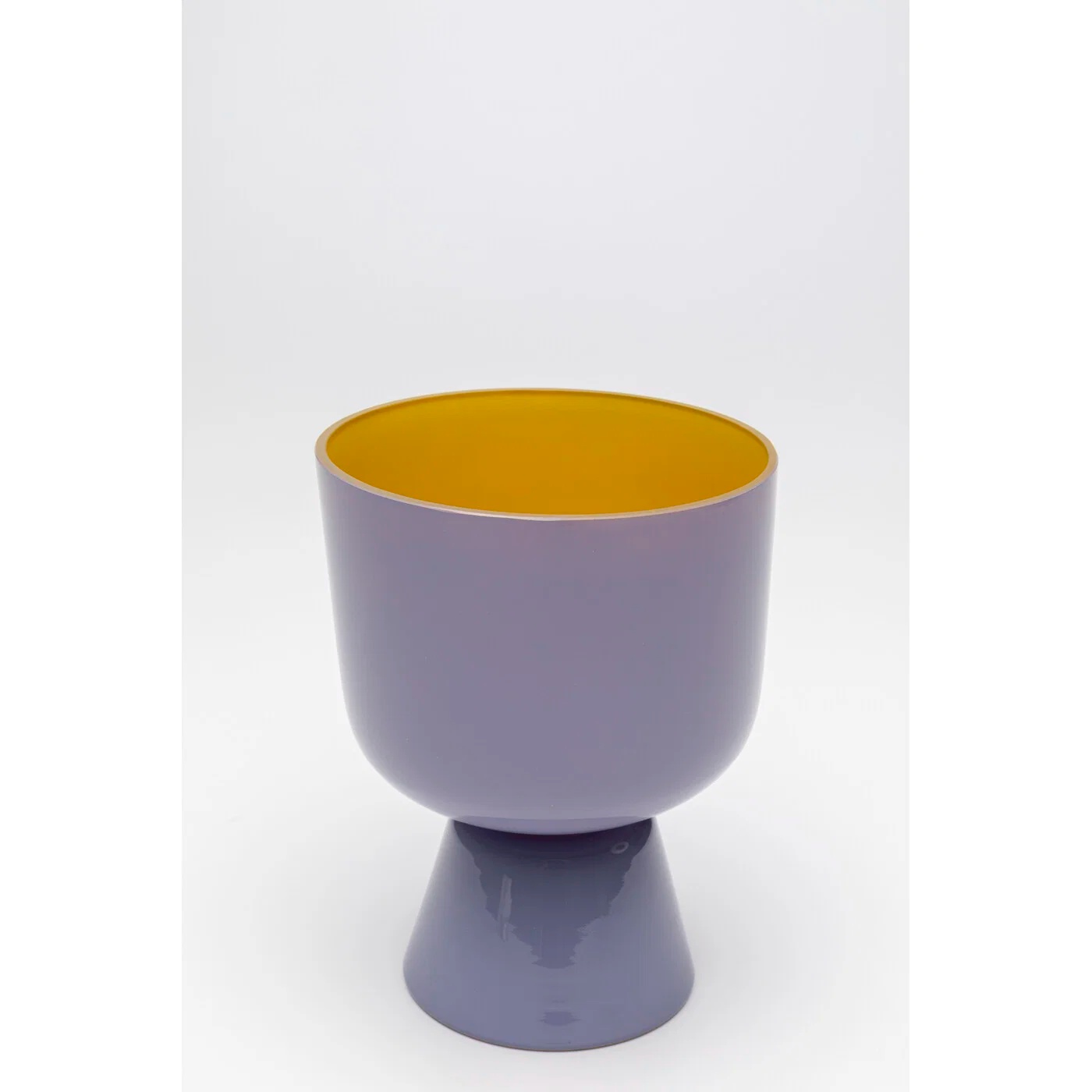 Vase Kelchform Violett 22 cm