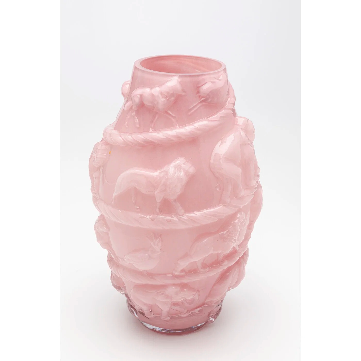 Vase Koi-Relief Rosa 35 cm